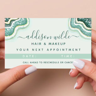 Carte De Rendez-vous Géode d'âge de Parties scintillant Gold Luxe turqu