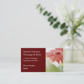 Carte De Rendez-vous Gerbera Rose Daisy (Debout devant)