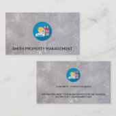 Carte De Rendez-vous Gestion des propriétés | Ouvrier de construction (Devant / Derrière)