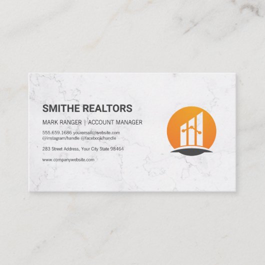 Carte De Rendez-vous Gestionnaire de comptes | Finances | Investisseur  (Devant)