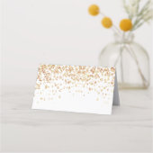 Carte De Rendez-vous Girly Gold Glittery Luxueux Monogramme Beauté Salo (Dos)