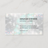 Carte De Rendez-vous Glamor Bokeh Wedding planner (Devant)