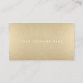 Carte de rendez-vous Gold (Dos)