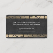Carte De Rendez-vous Gold Kiss Double Luxe Stripes Nomination (Dos)