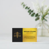 Carte De Rendez-vous Gold Legal Logo | Criminal Justice (Debout devant)