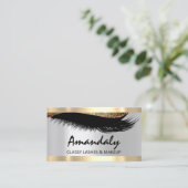 Carte de rendez-vous Gold Maquillage Esthétique (Debout devant)