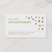 Carte de rendez-vous Gold Parties scintillant Star (Devant)