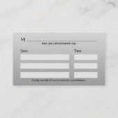 Carte De Rendez-vous Gold Professional Médicale Caduceus (Dos)