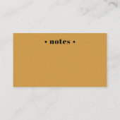 Carte De Rendez-vous Gold Retro Réservé Siège Dental (Dos)