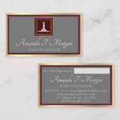 Carte de rendez-vous Gold Royal Mariage Planificat (Devant / Derrière)