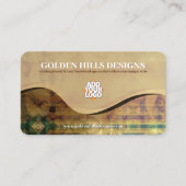Carte De Rendez-vous Golden Rolling Hills (pack 100) Entreprise (Devant)
