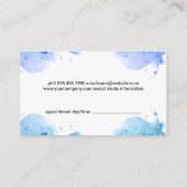 Carte De Rendez-vous Graphique gris soufflant de cheveux | Code QR (Dos)