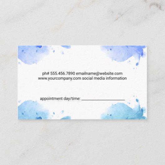 Carte De Rendez-vous Graphique gris soufflant de cheveux | Code QR (Dos)