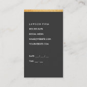 Carte De Rendez-vous Grey lisse (rendez-vous) (Dos)