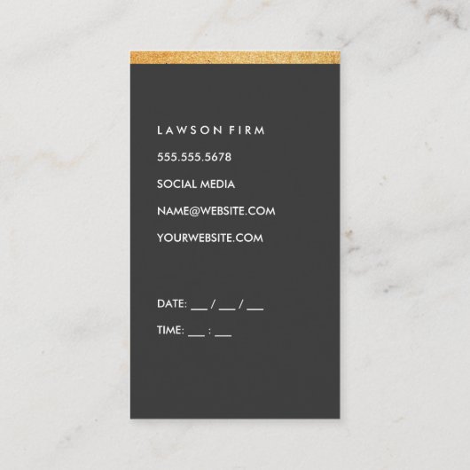 Carte De Rendez-vous Grey lisse (rendez-vous) (Dos)