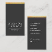 Carte De Rendez-vous Grey lisse (rendez-vous) (Devant / Derrière)