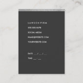 Carte De Rendez-vous Grey lisse (rendez-vous) / Découpe Parties scintil (Dos)