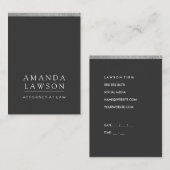 Carte De Rendez-vous Grey lisse (rendez-vous) / Découpe Parties scintil (Devant / Derrière)