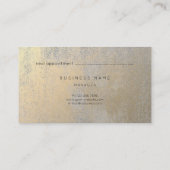 Carte de rendez-vous Gris Argent Or Sepia Aquarell (Dos)