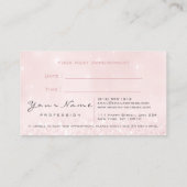 Carte de rendez-vous gris rose (Dos)