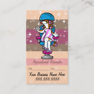 Carte De Rendez-vous Groomer du chien Grooming.Pet. Rappel de