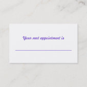 Carte De Rendez-vous Gros ongle (Dos)