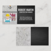 Carte De Rendez-vous Grue | Logo de la maison de construction (Devant / Derrière)