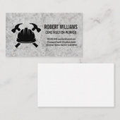 Carte De Rendez-vous Hardhat Hammers | Construction | Béton (Devant / Derrière)