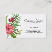 Carte de rendez-vous Hawaiian Rose Flower (Dos)