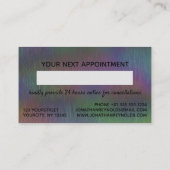 Carte De Rendez-vous Hologramme Holographique Iridescendant en métal br (Dos)