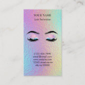 Carte De Rendez-vous Holographic Lash Technician Appointment Card (Devant)