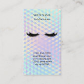 Carte De Rendez-vous Holographic Lash Technician Appointment Card (Devant)