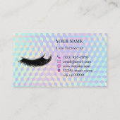 Carte De Rendez-vous Holographic Lashes Before care Appointment Card (Devant)