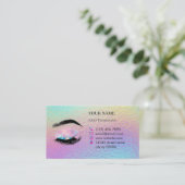 Carte De Rendez-vous Holographic Lashes Before care Appointment Card (Debout devant)