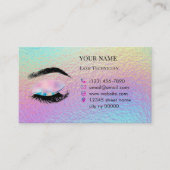 Carte De Rendez-vous Holographic Lashes Before care Appointment Card (Devant)