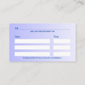 Carte De Rendez-vous Holographique Médicale 3D Caduceus Croix blanche (Dos)