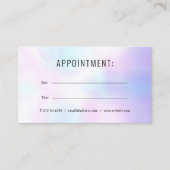 Carte de rendez-vous Holographique moderne simple (Devant)