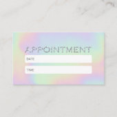 Carte De Rendez-vous Holographique Salon de Beauté Spa Rappel de rendez (Devant)