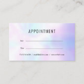 Carte de rendez-vous Holographique simple et moder (Devant)