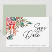 Carte de rendez-vous horizontale Mauve Blush Roman (Devant / Derrière)