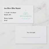 Carte De Rendez-vous I Bike Minneapolis (Devant / Derrière)