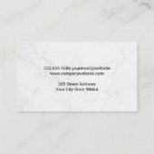 Carte De Rendez-vous Icône d'accueil | MARBRE BLANC (Dos)