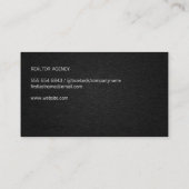 Carte De Rendez-vous Icône de propriété immobilière | Texture de lin (Dos)