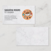 Carte De Rendez-vous Icône Dog Wash Douche (Devant / Derrière)