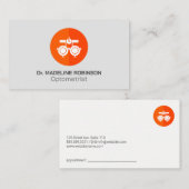 Carte De Rendez-vous Icône Optométriste | Docteur Médicale (Devant / Derrière)