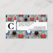 Carte De Rendez-vous Illustrations de flocon de neige Gnome Motif de No (Dos)