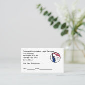 Carte De Rendez-vous Immigration Naturalization Lawyer Appointment Card (Debout devant)