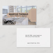 Carte De Rendez-vous Immobilier | Maison moderne | Clé (Devant / Derrière)