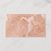 Carte De Rendez-vous Immobilier | Marbre orange | Ardoise classique (Dos)