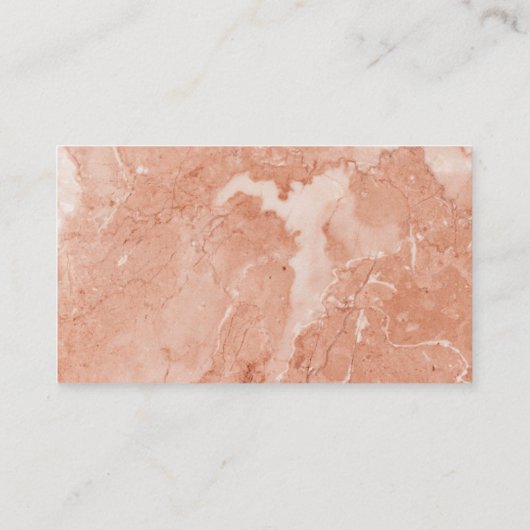 Carte De Rendez-vous Immobilier | Marbre orange | Ardoise classique (Dos)